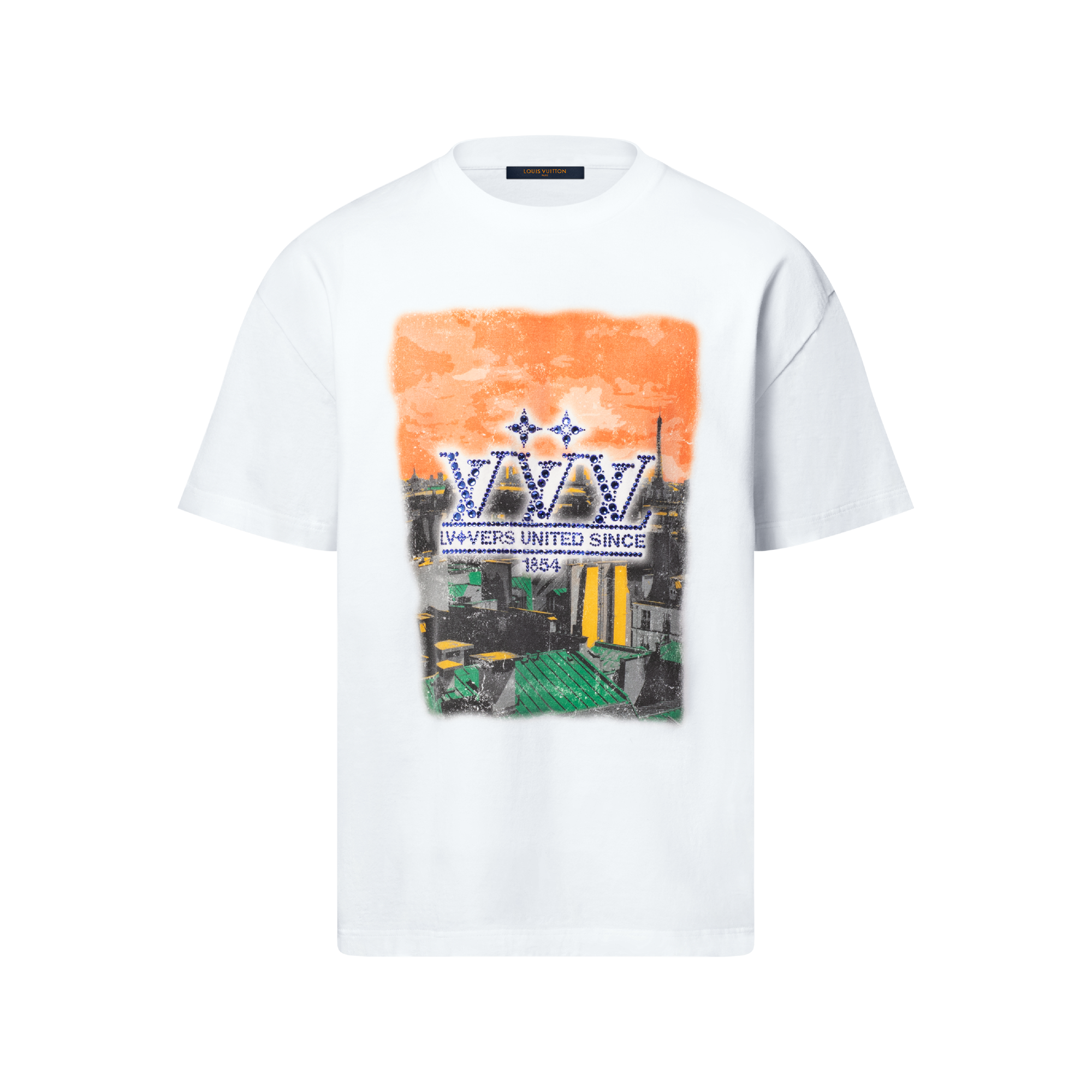 Camiseta de Algodão com Grafismo Bordado - Ready-to-Wear | LOUIS